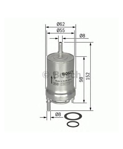 BOSCH Фильтр топливный
