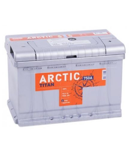 TITAN Аккумулятор EFB 6СТ-75.0 VL 710А (75 А/ч) Фото 2
