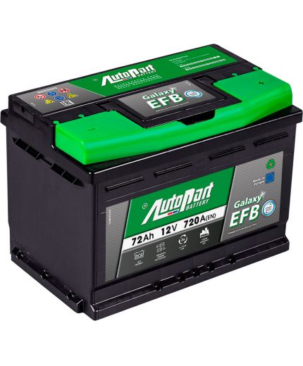 AutoPart Аккумулятор EFB720 572-380 720А (72 А/ч) Фото 2