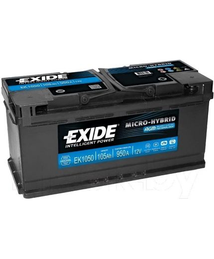 EXIDE Аккумулятор Start&Stop AGM EK1050 (105 А/ч)