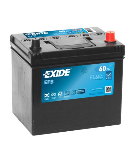 EXIDE Аккумулятор Start-Stop EFB EL604 520А (60 А/ч)