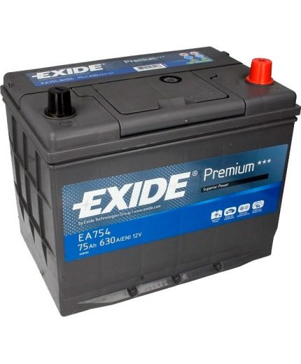 EXIDE Аккумулятор Premium EA754 630А (75 А/ч)
