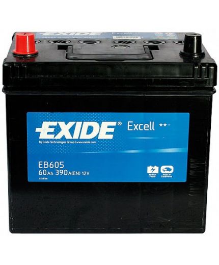 EXIDE Аккумулятор Excell EB605 480А (60 А/ч)