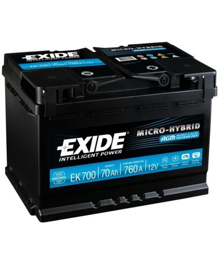 EXIDE Аккумулятор Start-Stop AGM EK800 800А (80 А/ч) Фото 4