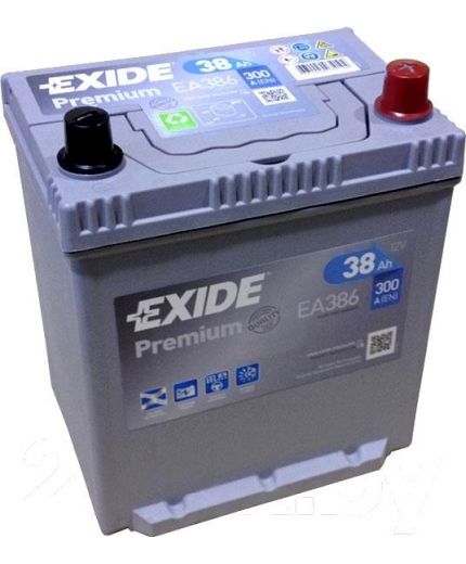 EXIDE Аккумулятор Premium EA386 300А (38 А/ч) Фото 3