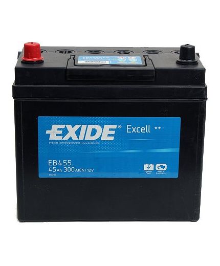EXIDE Аккумулятор Excell EB455 330А (45 А/ч)