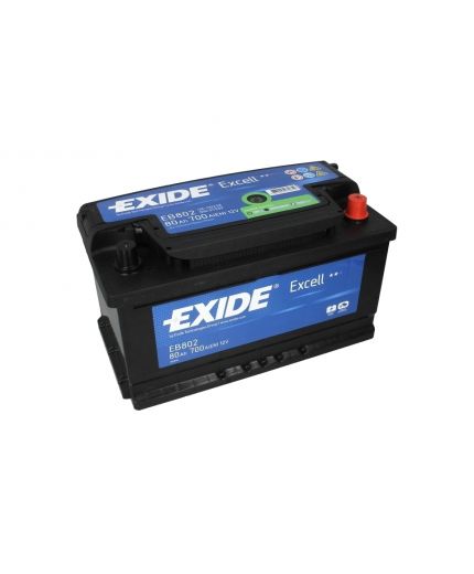EXIDE Аккумулятор Excell EB802 700А (80 А/ч) Фото 2