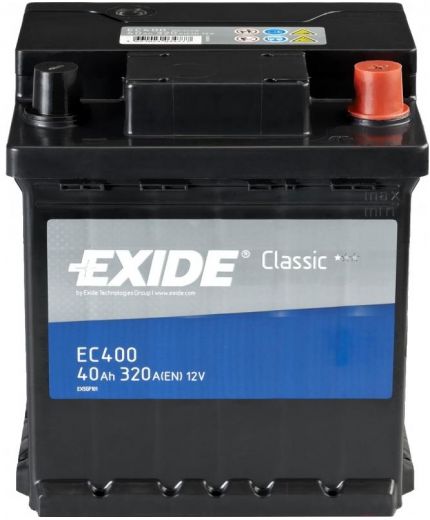EXIDE Аккумулятор Classic EC400 320А (40 А/ч)
