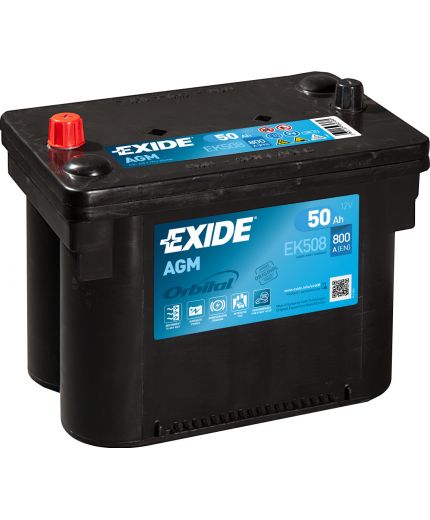 EXIDE Аккумулятор Start-Stop AGM EK508 800А (50 А/ч)