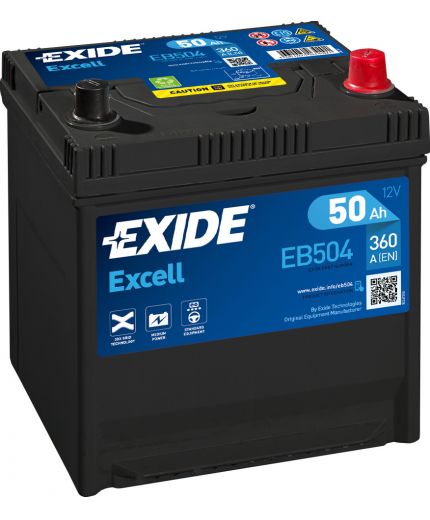 EXIDE Аккумулятор Excell EB504 360А (50 А/ч) Фото 3