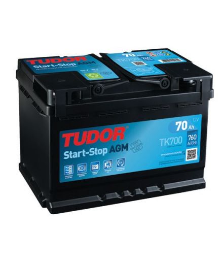Tudor Аккумулятор Start-Stop AGM TK700 760А (70 А/ч)