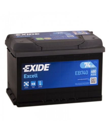 EXIDE Аккумулятор Excell EB740 680А (74 А/ч) Фото 2