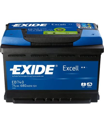 EXIDE Аккумулятор Excell EB740 680А (74 А/ч) Фото 3