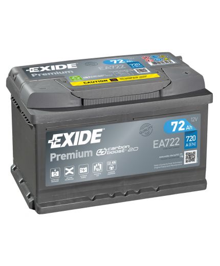 EXIDE Аккумулятор Premium EA722 720А (72 А/ч)