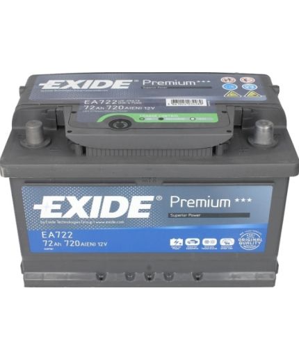 EXIDE Аккумулятор Premium EA722 720А (72 А/ч) Фото 2