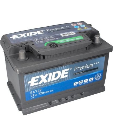 EXIDE Аккумулятор Premium EA722 720А (72 А/ч) Фото 3