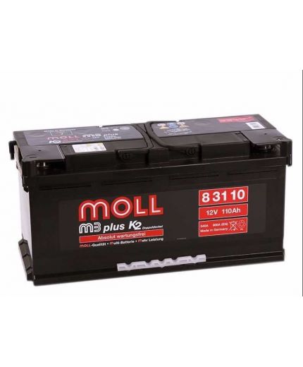 MOLL Аккумулятор M3 plus K2 83110 900А (110 А/ч)