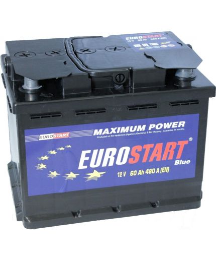 Eurostart Аккумулятор Blue 6CT-60 480А (60 А/ч) Фото 2