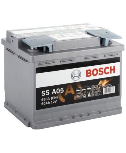 BOSCH Аккумулятор S5 AGM 0092S5A050 (60 А/ч)