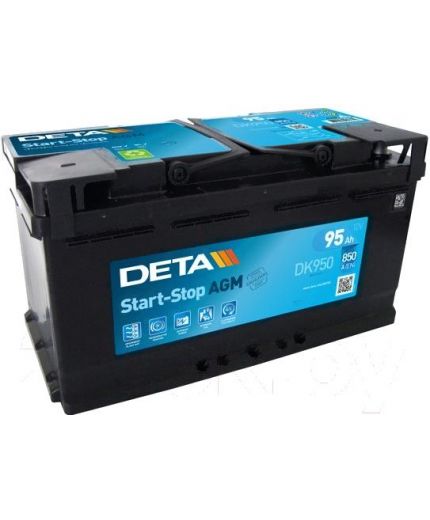 DETA Аккумулятор Start-Stop AGM DK950 850А (95 А/ч)