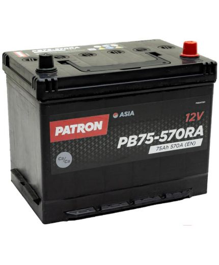 Patron Аккумулятор ASIA 12V 75AH (57 А/ч) (R+) B1+