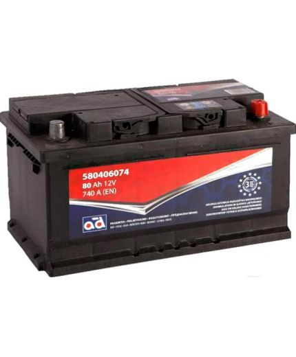 AD Аккумулятор 580406074 740А (80 А/ч)