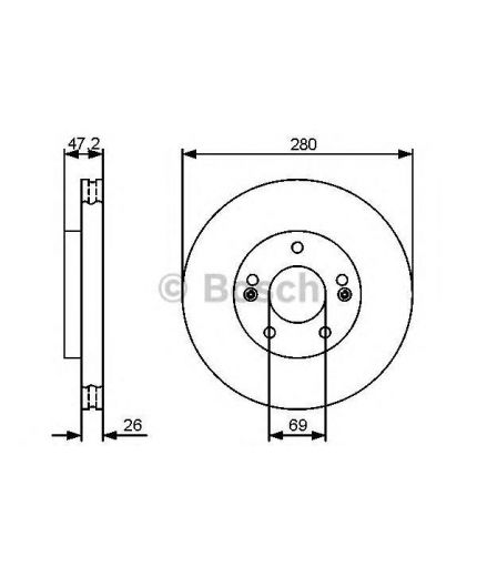 BOSCH Аккумулятор 0 092 S50 19.5/17.9 (61 А/ч) 600A