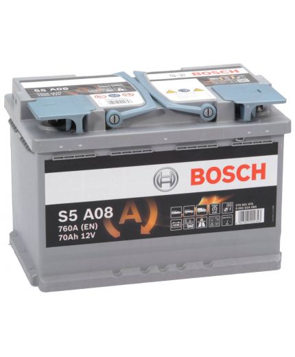BOSCH Аккумулятор 0 092 S5A 19.5/17.9 (70 А/ч) 760A Фото 3