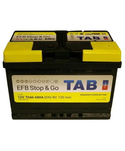 TAB Аккумулятор Stop&Go EFB 70 R 680A Фото 2