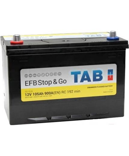 TAB Аккумулятор Stop&Go Asia EFB 105 JL 900A