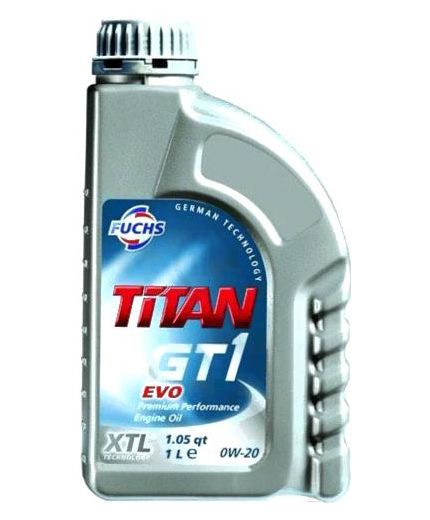 Моторное масло FUCHS Масло TITAN GT1 EVO 0W-20 1л