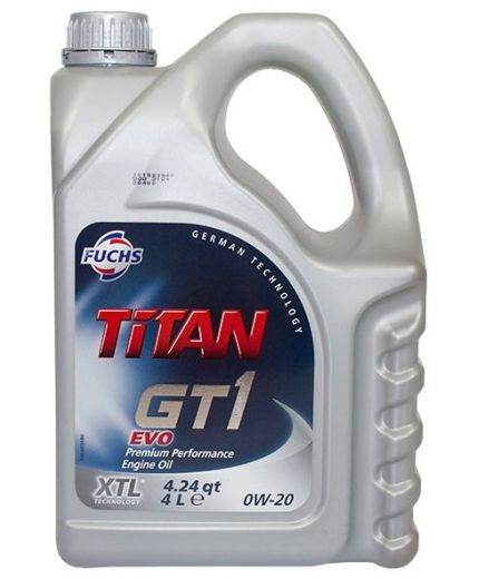 Моторное масло FUCHS Масло TITAN GT1 EVO 0W-20 4л