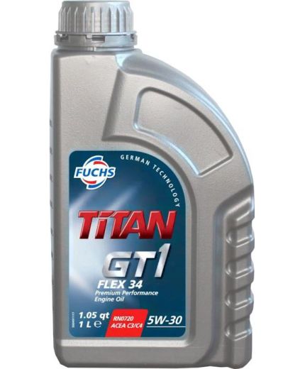 Моторное масло FUCHS Масло TITAN GT1 FLEX 34 5W-30 1л