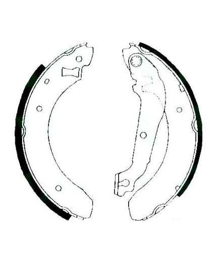 AP Колодки барабанные задние