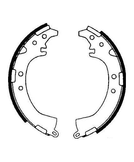 AP Колодки барабанные задние