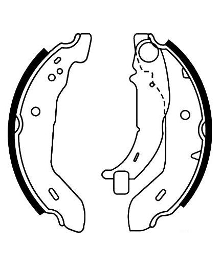 AP Колодки барабанные задние