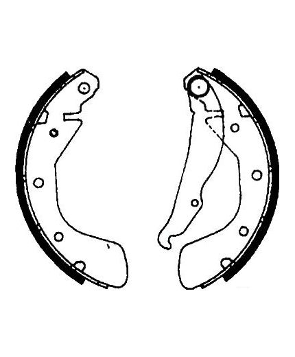 AP Колодки барабанные задние