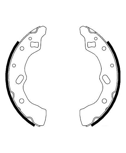 AP Колодки барабанные задние
