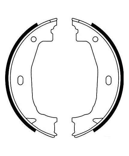 AP Колодки барабанные задние