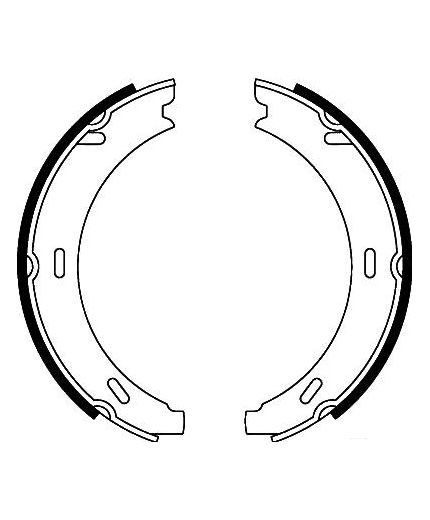 AP Колодки барабанные задние
