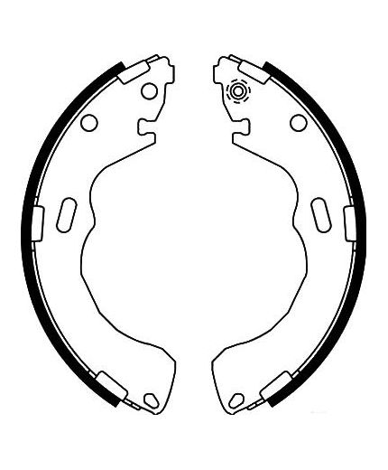 AP Колодки барабанные задние