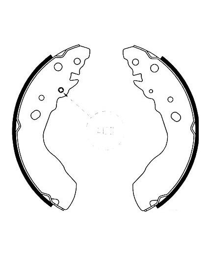 AP Колодки барабанные задние