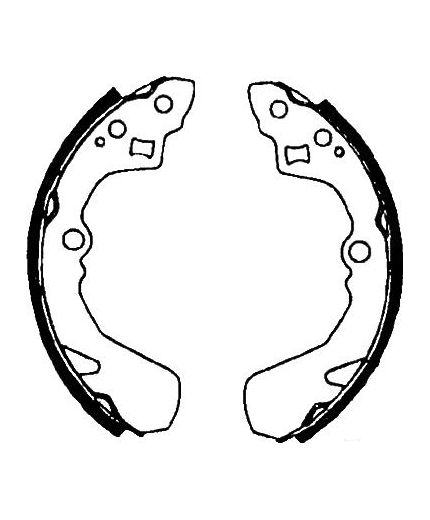 AP Колодки барабанные задние