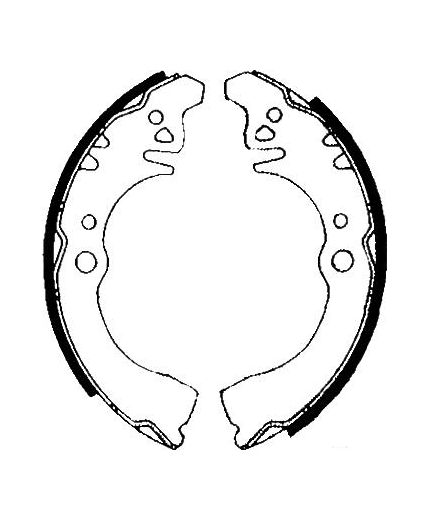AP Колодки барабанные задние