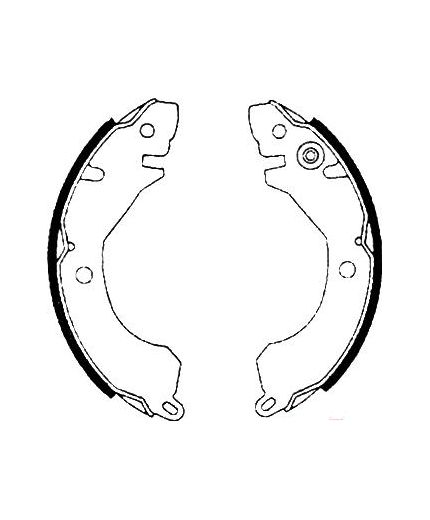 AP Колодки барабанные задние