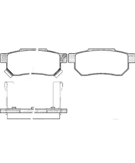 AP Колодки дисковые задние