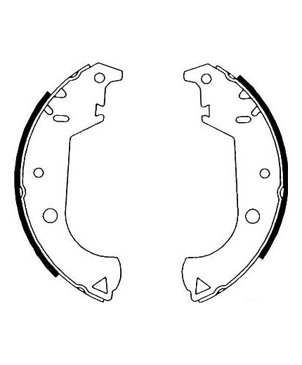 AP Колодки барабанные задние