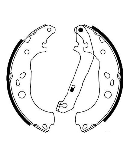 AP Колодки барабанные задние