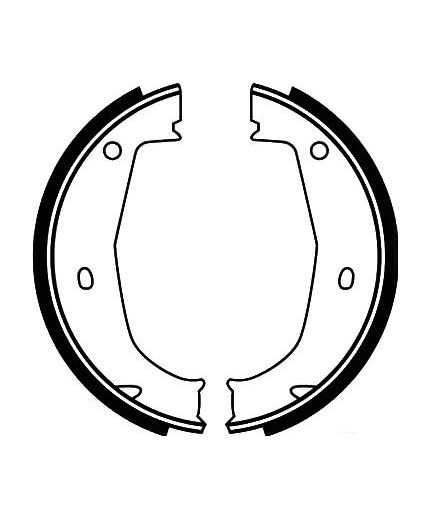 AP Колодки барабанные задние