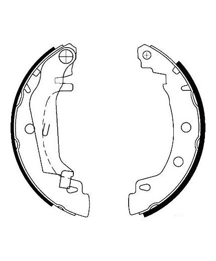 AP Колодки барабанные задние